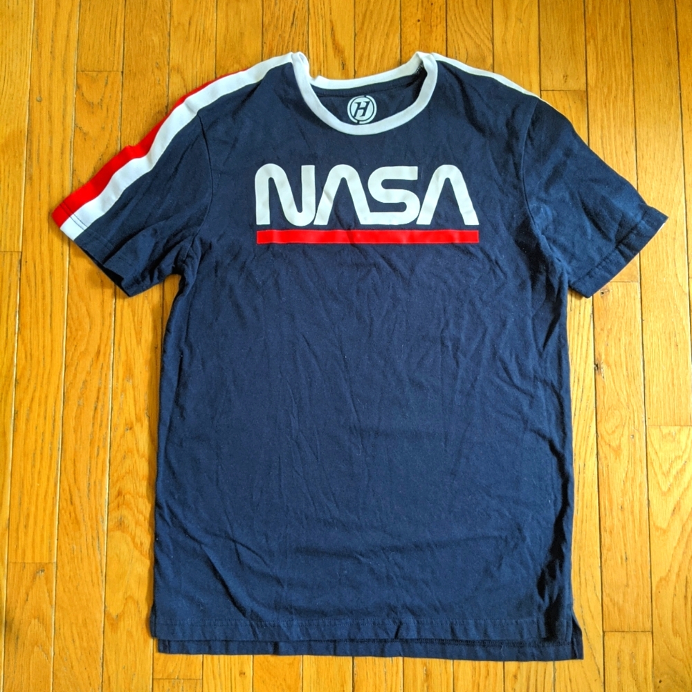 Retro Navy NASA Shirt Men's Size Medium